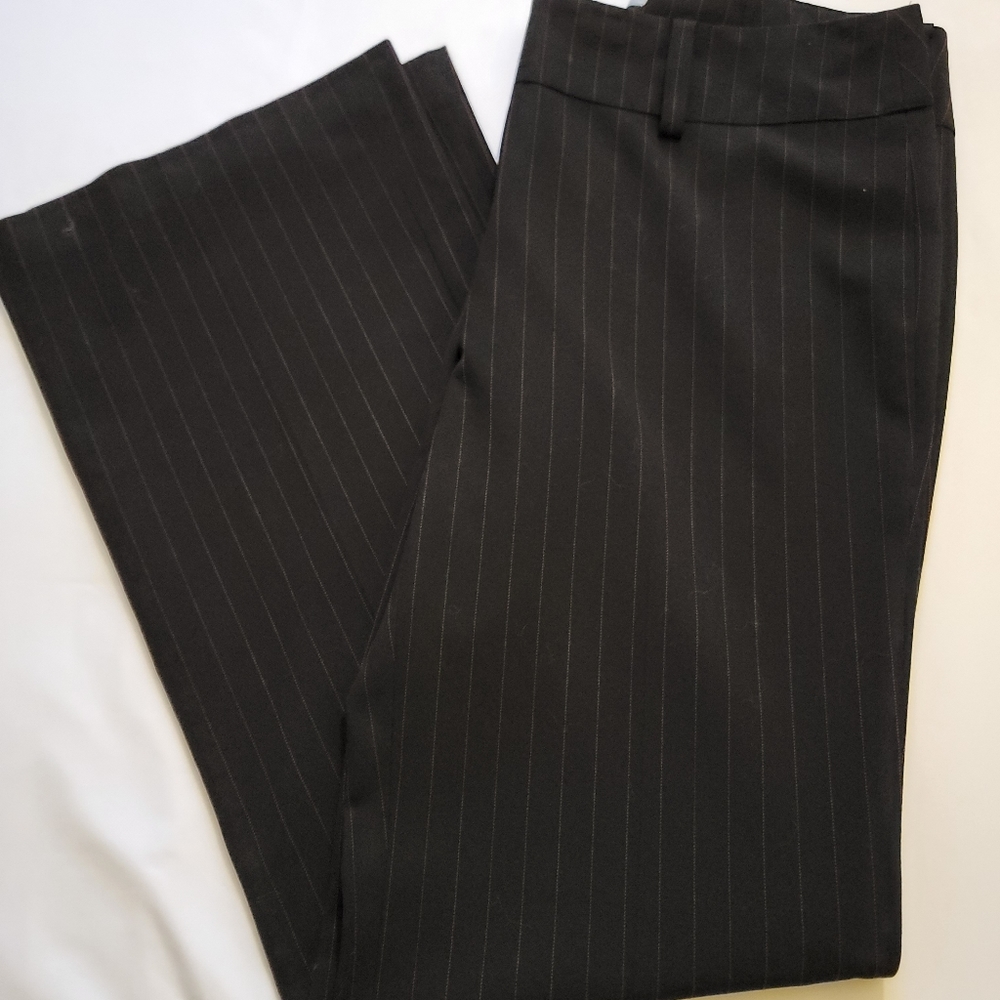 DKNY Red Pinstripe Pants
